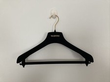 Valentino Plastic Jacket Suit Hanger Wide Shoulder Velvet Coated Black 15"