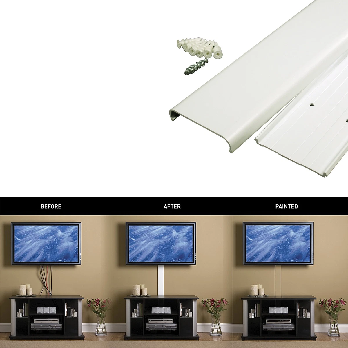 4 ft. Flat Screen TV Cord Cover