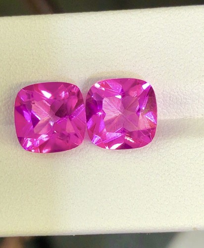 10.17CT 10x10 EXCELLENT HI-END NATURAL PINK TOPAZ LOOSE GEMSTONE!! - Picture 4 of 5