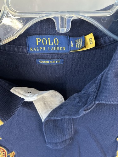 Polo Ralph Lauren County Riders & Jockey Club Crest Shirt Custom Slim Fit Size L - Picture 3 of 3