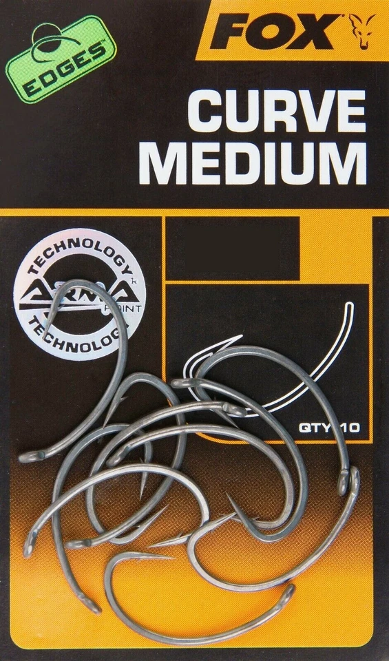 FOX FUCHSKANTEN KURVE MITTLERE KARPFENHAKEN - ALLE GRÖSSEN | NEU - KARPFENANGELHAKEN