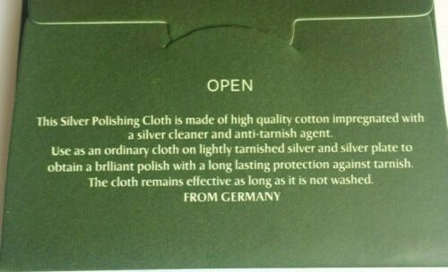 Jewellery Cleaning & Silver Polishing Cotton Anti-Tarnish Cloth - Size 7.5cm. - Picture 2 of 4