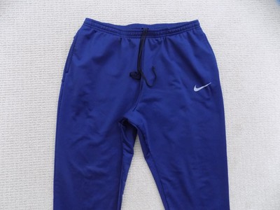 MENS L LARGE NIKE THERMA ESSENTIAL RUNNING PANTS JOGGERS TRACK BLUE 858138  429 | eBay