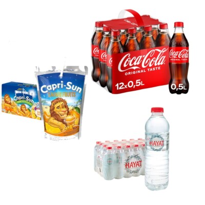 Hayat Premium 0,5l; Capri-Sun Safari Fruits 0,2L & Coca Cola 0,5l inkl. Pfand 9 