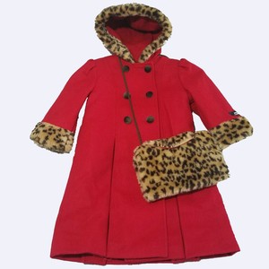girls red wool coat