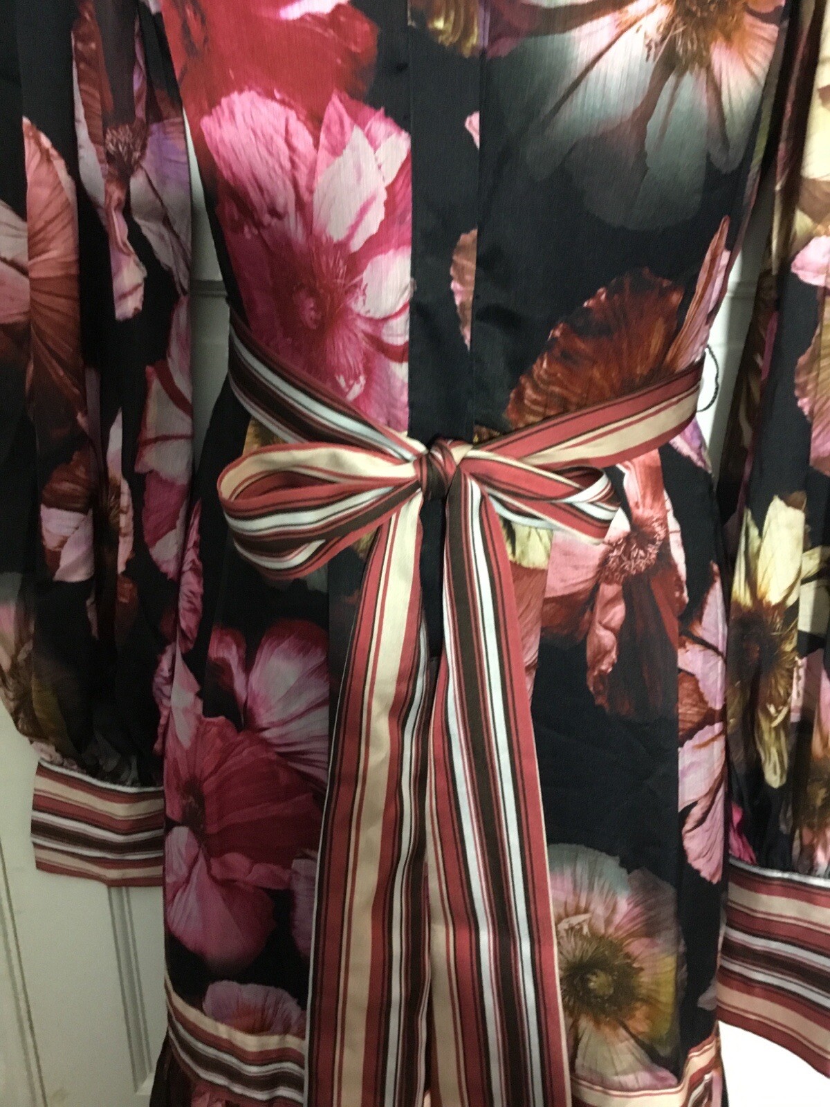 New Karen Millen Tall Floral Printed Woven Maxi Dress Size 8 UK eBay