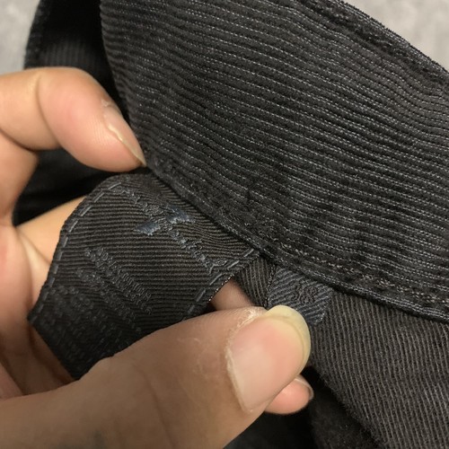7 For All Mankind Men's Standard Straight Corduroy Black Pants Sz 38 - Picture 9 of 14