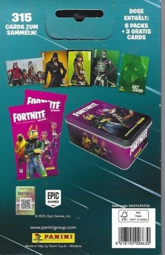 Thumbnail - Panini - C115044 - Fortnite 2 Reloaded - Trading Cards - Metallbox -