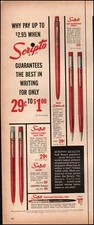 1954 Vintage ad for Scripto mechanical Ball Pen retro Price red  08/11/22