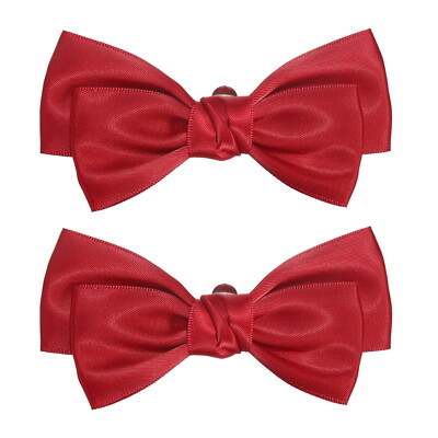 Pcs Women Bow Shoe Clips Satin Elegant Detachable Bowknot Shoe