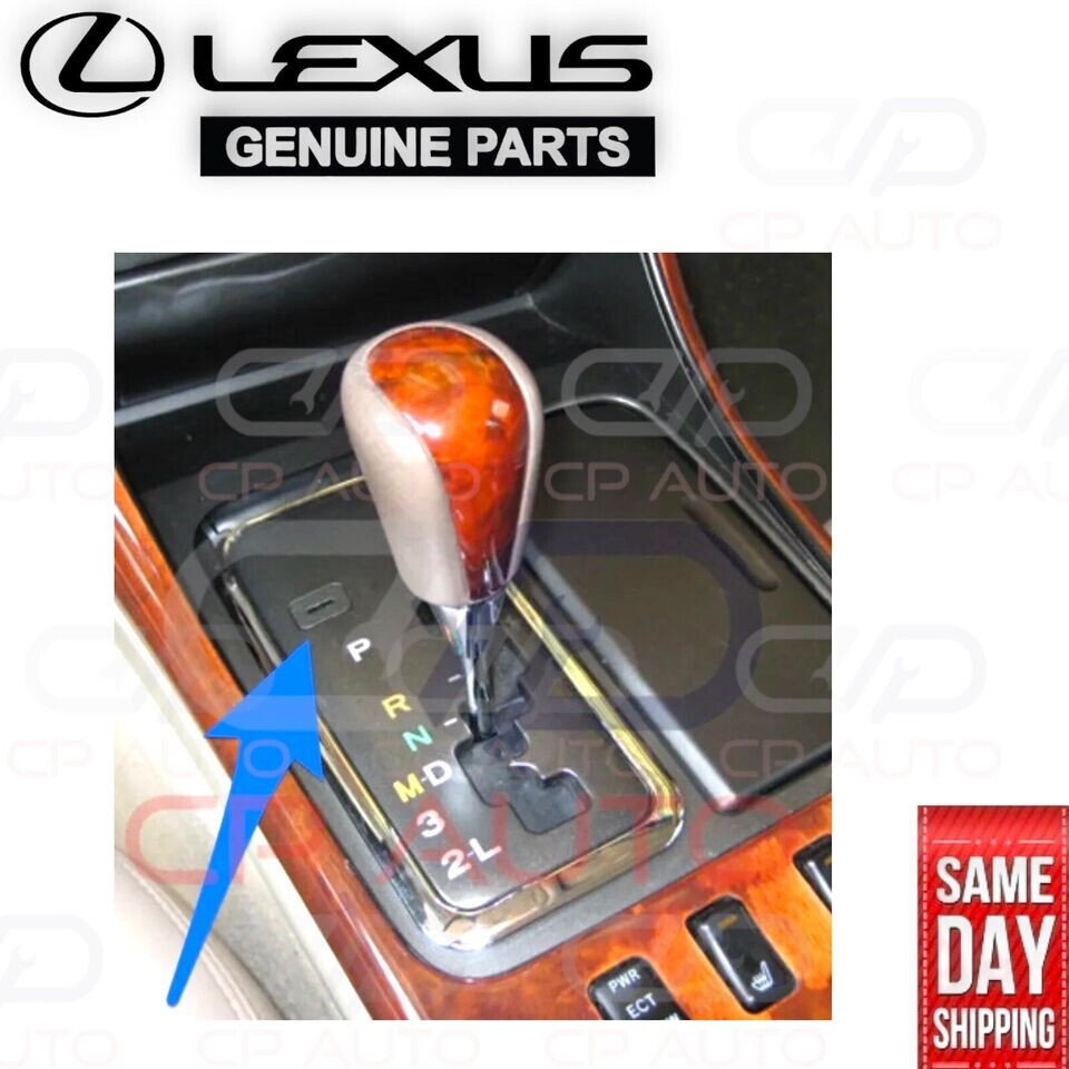 FITS: 98 - 05 LEXUS GS300 SHIFTER LOCK RELEASE BUTTON COVER BLACK CAP OEM NEW