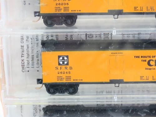 N Kadee Micro-Trains 47212 SFRD Santa Fe 40' Wood Sheathed Reefer 6 pack Sealed - Picture 6 of 17