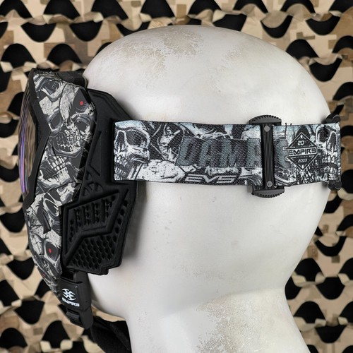 NEW Empire EVS Paintball Mask - Tampa Bay Damage Skull Edition - Clear & Ninja - Picture 5 of 5