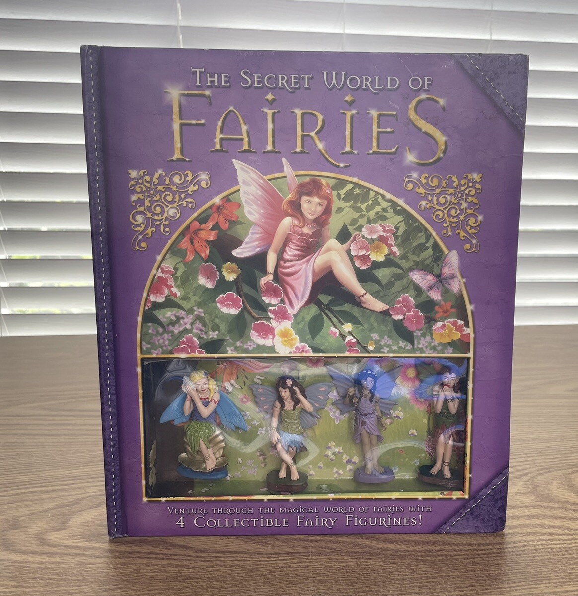 The Secret World of Fairies Book Plus 4 Fairy Figurines By