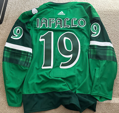 LA Kings NHL game issued signed Alex Iafallo 2020 St Patrick's MiC