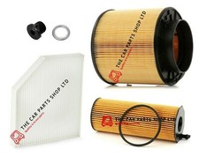 FOR AUDI A5 3.0 TDI COUPE 2007-2011 SERVICE FILTERS KIT OIL, AIR & CABIN FILTER