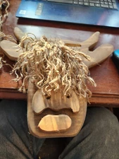 Highland Cow 3D Wall Decor, Door Hanger, Rustic, Mothers Day, Farmhouse look
