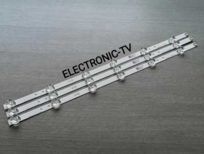 3 Barrettes LED Backlight Pour Téléviseur LG 32LF580V - Neuves - Remplacement écran