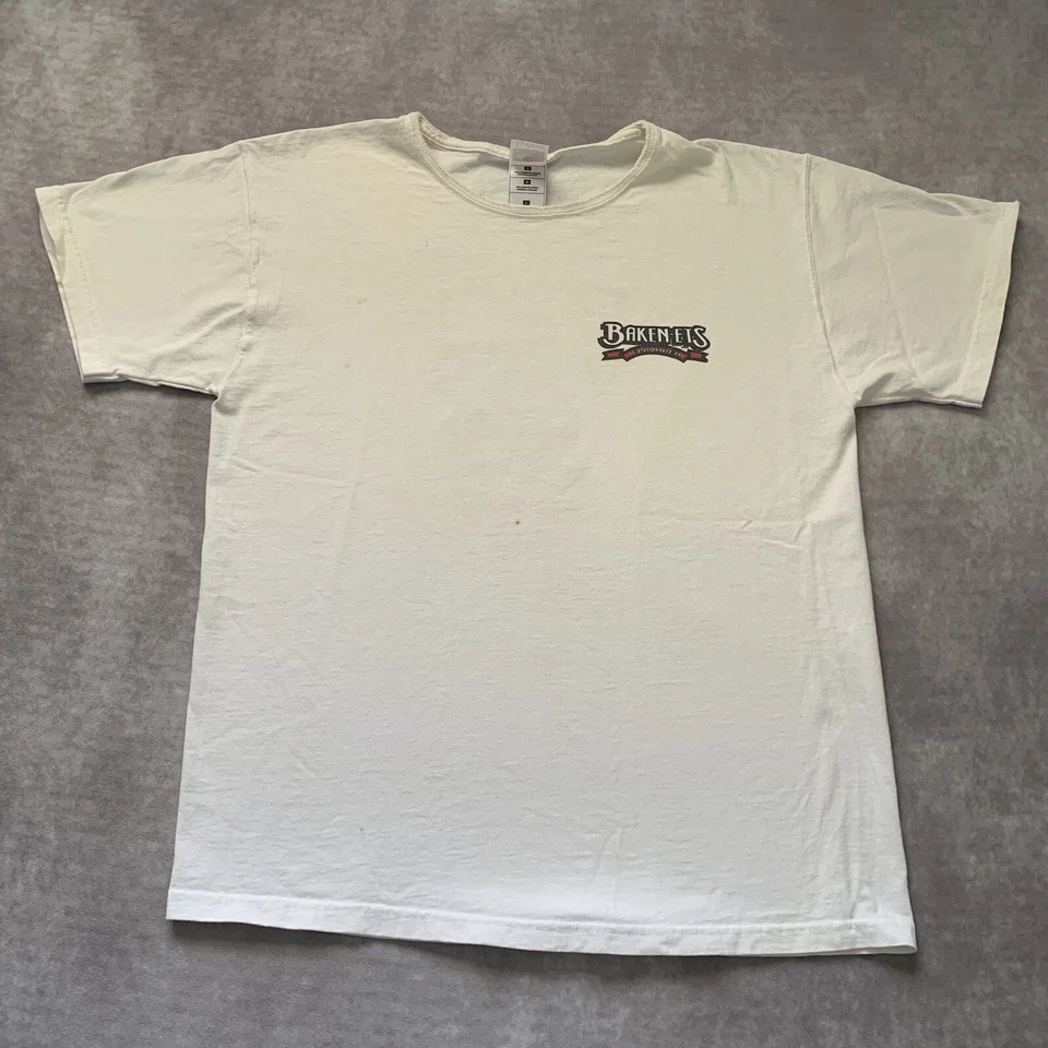 Vintage 90s Baken-Ets Spicy Pork Rinds Shirt Size L Snack Food Skins Frito Lay — 第 3/4 张图片