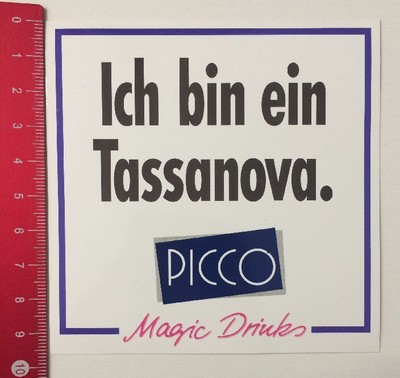 Decal/Decal: I Am A Tassanova - Picco Magic Drinks (19051680)