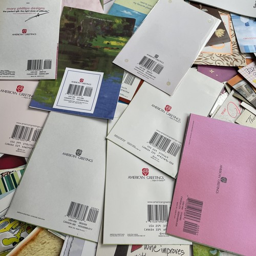 (40) Vtg RANDOM DEFECT CARDS Bulk Lot, American Greetings Hallmark +Others, NO ✉ - Picture 10 of 11