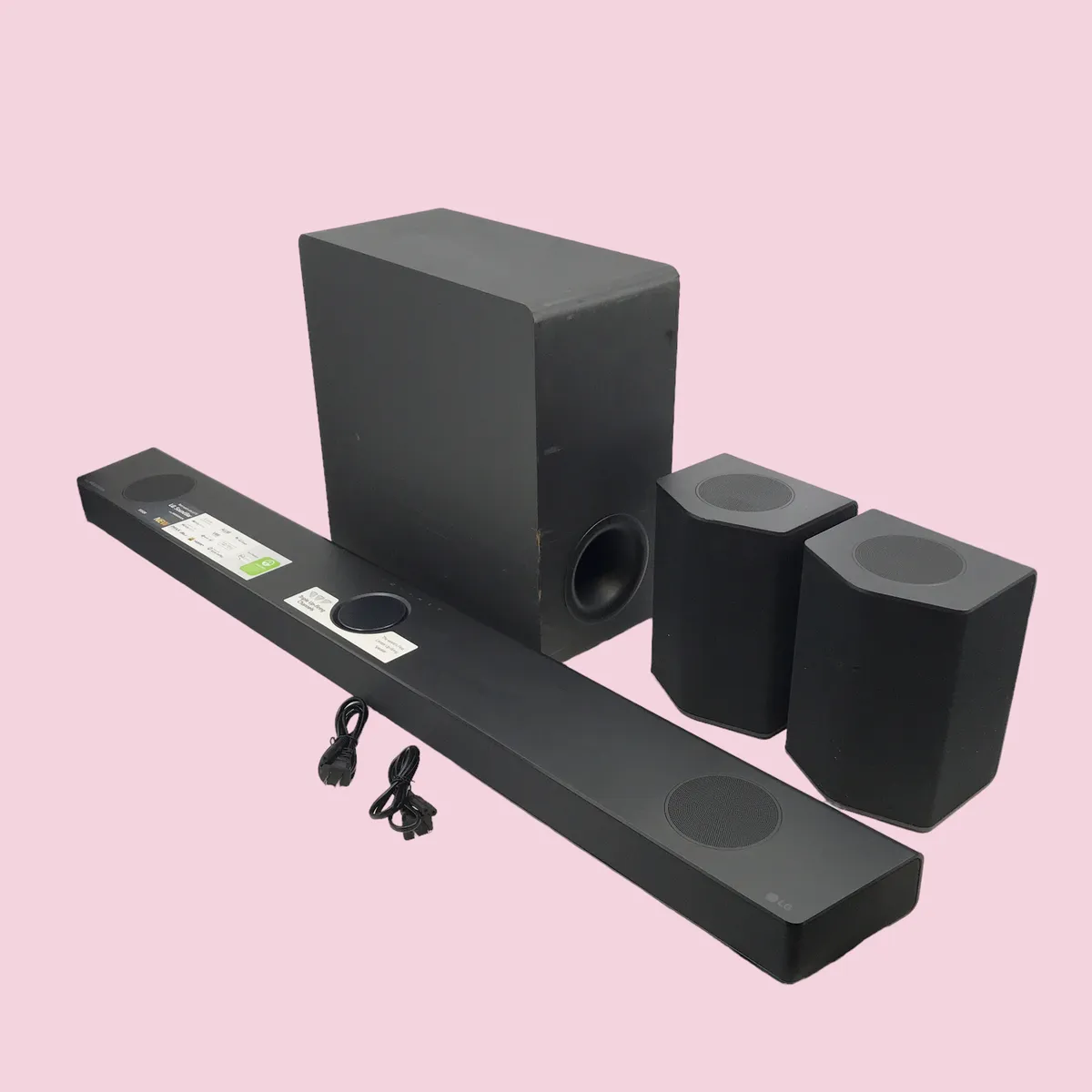 LG S95QR 9.1.5-Channel Soundbar & SPQ8-W Subwoofer & Rear Speakers #U3461