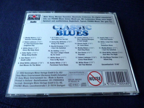 CD Classic Blues The Phono Music AUDIO Collection Muddy Waters BB King Diddley - Picture 3 of 3
