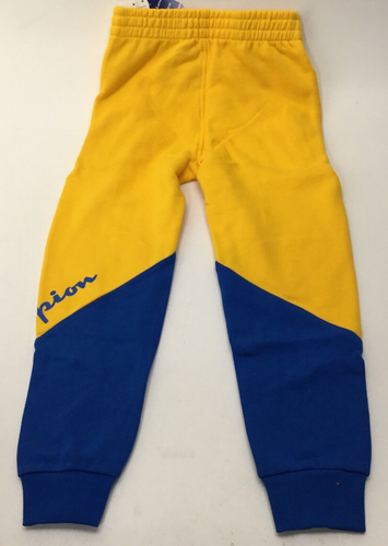 Champion Small Boys Sweatpants Gold/Bozetto Blue Size 6. - Picture 3 of 4