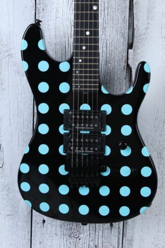 KRAMER NightSwan Black with Blue Polka Dot B   eBay