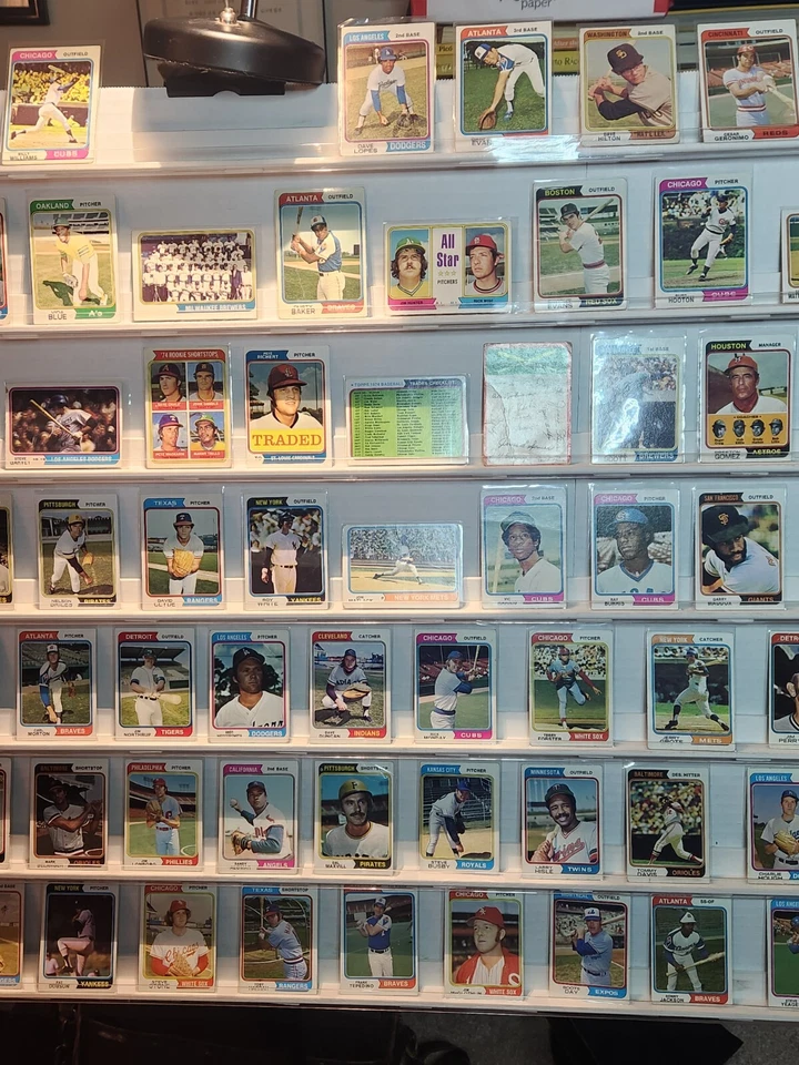 ~C - ¡ENORME! Lote de 123 tarjetas Topps 1974: Phil Niekro, Bill Buckner, etc. ¡SIN DUPS! Foto 4 de 4