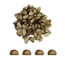 Taco Confetti 100 Pieces Wood Taco Tabletop