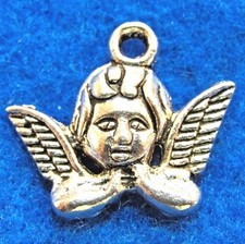 20Pcs. Tibetan Silver Cute ANGEL Charms Pendants Earring Drops Findings AF29