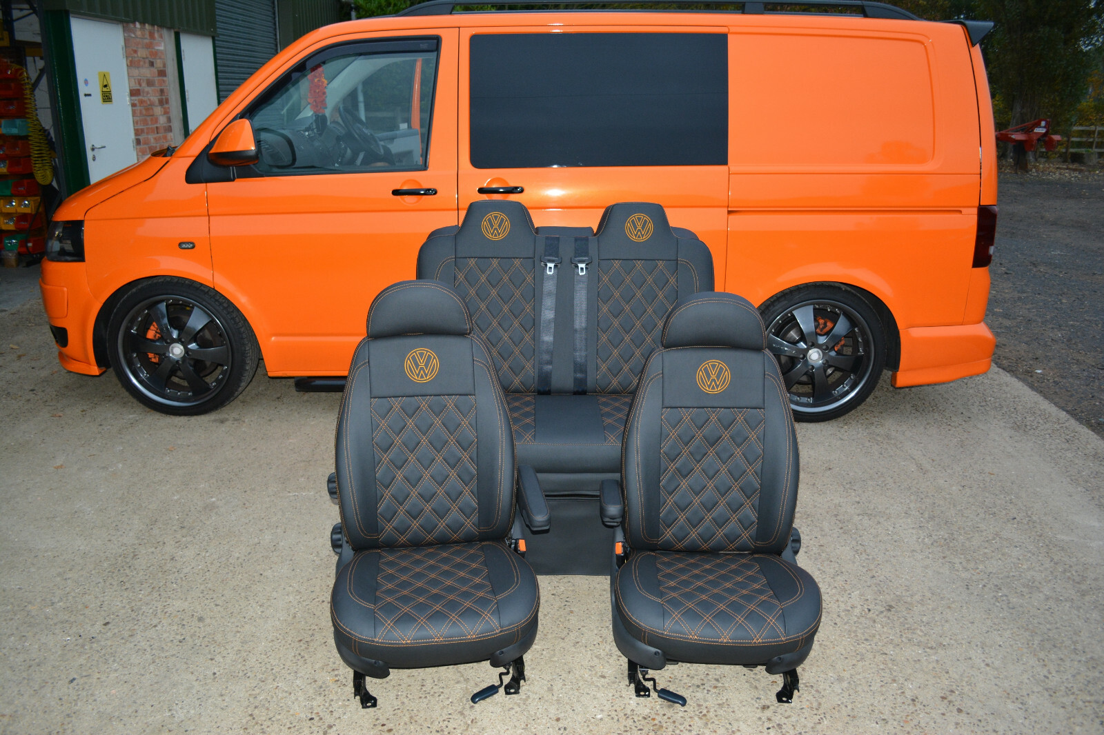 VW T5 Captain Seats. Matching rock and roll bed available. eBay