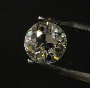 GIA certified loose 1.35ct SI2 J Old European cut round diamond Natural vintage