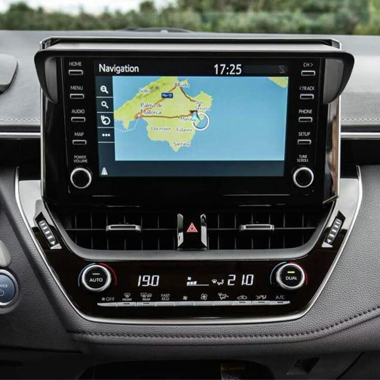 Black Car GPS Navigation Hood Visor Radio Sun Shade AntiGlare Cover