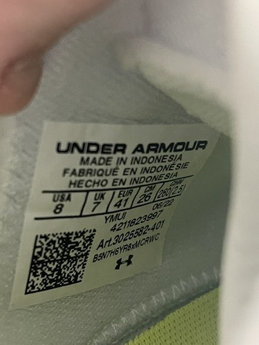 Under Armour Harper 7 Elite Low MCS Baseball, 3025585-401, Bianco Navy, Uomo, Taglia 8 - Foto 9 di 9