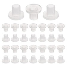 60pcs Flanged Sleeve Bearings ID 3.8mm x OD 5mm x Length 7.1mm, White