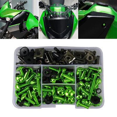 Komplettes Verkleidungsschrauben-Kit für Kawasaki Ninja 125/250/400 ZX-10/12R
