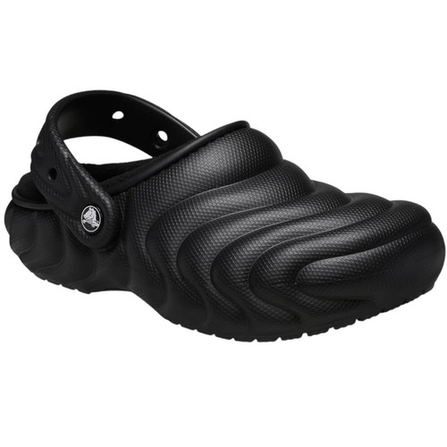 Crocs Classic Lined Overpuff Clogs Black Sandals Adult Men's Size 8 / Women's 10 - Picture 3 of 6