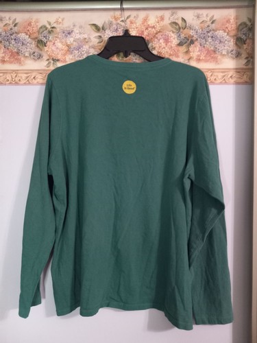 Life Is Good XL Green Give Classic Fit Casual Comfy Outdoor Long Sleeve Top - Picture 3 of 3