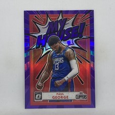 Paul George Purple Prizm My House Insert 2020-21 Panini Donruss Optic #11 Mint