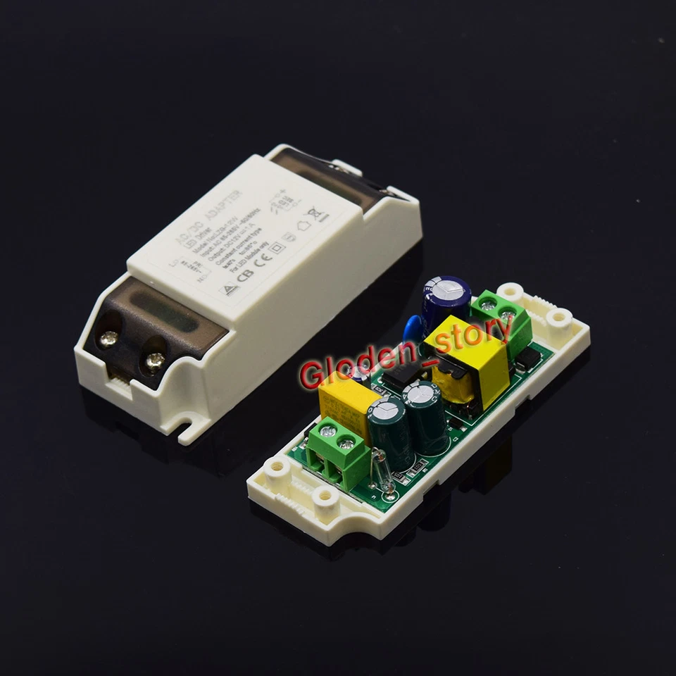 AC-DC Converter AC 110V 120V 220V to 12V 1A LED Driver Adapter Switching Module - Image 3 of 4