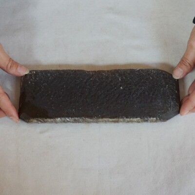 2.1LB 8.7'' ORANGE TRANSPARENT MAN-MADE LAB QUARTZ CRYSTAL BRICK MATERIAL China