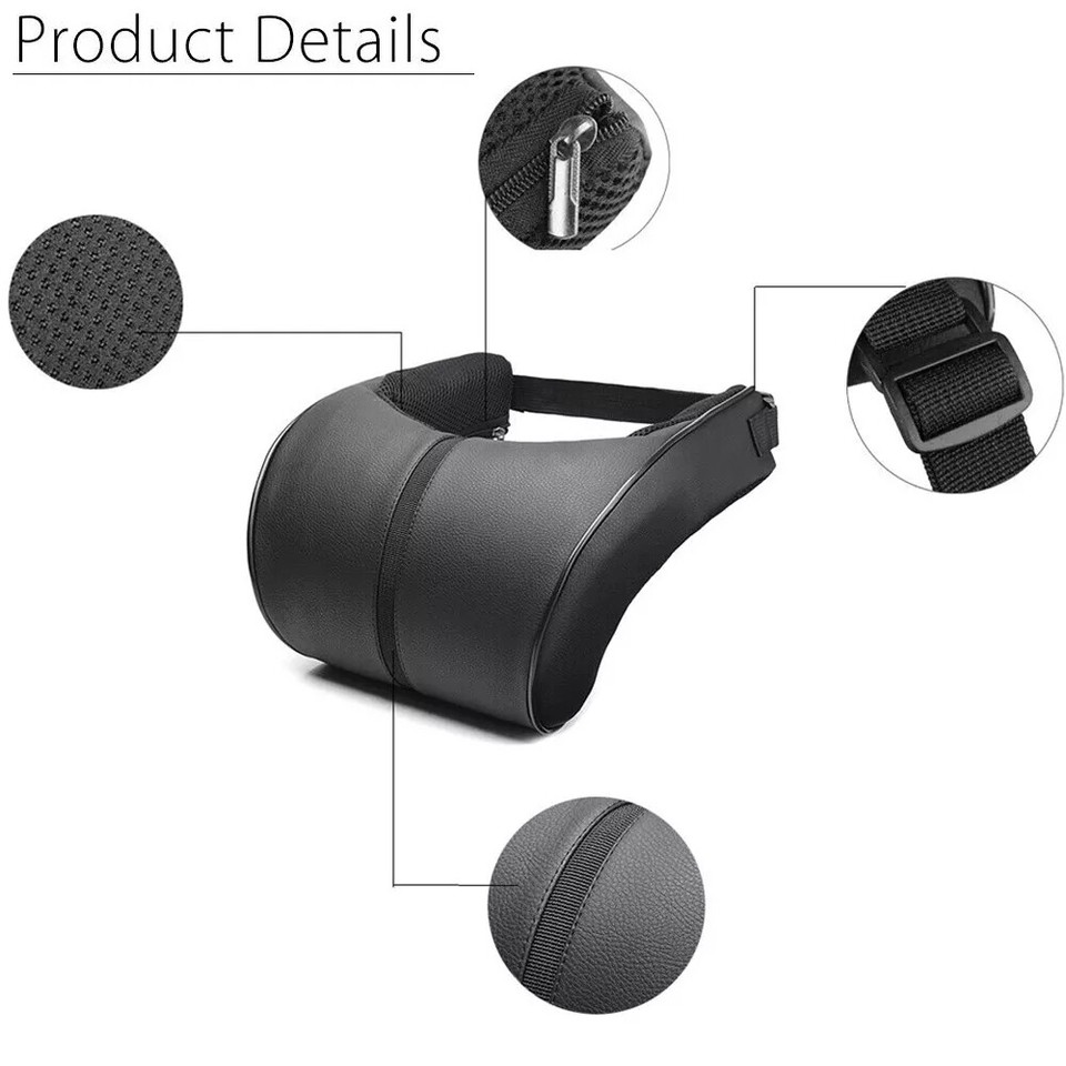 Leather Neck Pillow Car Seat Headrest Cushion Car Pillow Car Neck