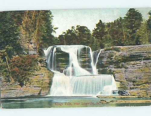 Divided-Back WATERFALL Lowville New York NY HJ7864 | eBay