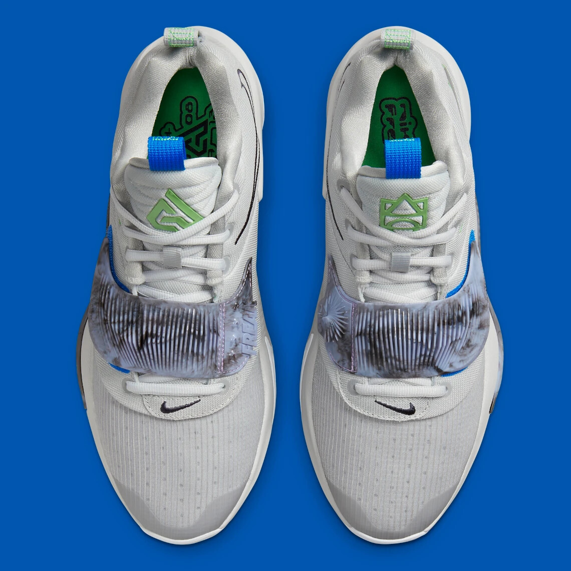 Nike Air Zoom Freak 3 Giannis Grey Green Strap DA0694 004 Trainer Shoes Mens 13 NEW Nike Zoom Freak 3 Giannis Grey Green Strap Zoom DA0694  main image 2