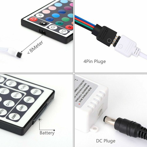 5M 10M SMD 3528 5050 5630 300LEDs RGB White LED Strip Light 12V Power Supply - Picture 10 of 12