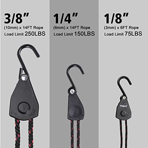 Ayaport Kayak Rope Tie down Ratchet Straps Bow and Stern Ratcheting Tie