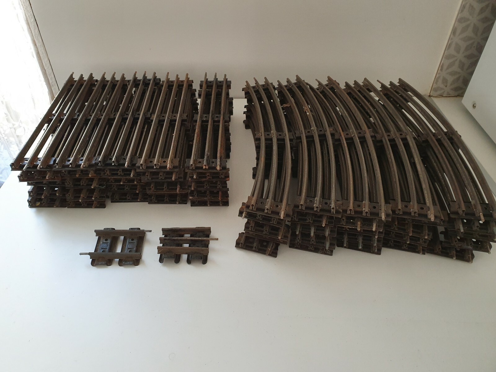 LOT DE RAILS MECCANO FRANCE 50 pieces HORNBY LOT DE RAILS MECCANO FRANCE 50 pieces HORNBY