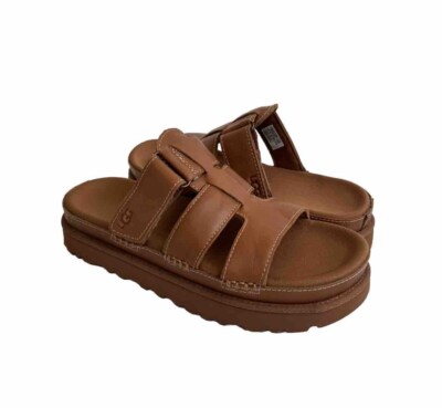 サンダル・ミュール W Goldenstar Regenerate Sandals - UGG - Leather - Beige UGG® Goldenstar Regenerate for Women | UGG®